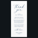 Cartões de agradecimentos de Definição de Local Ja<br><div class="desc">Introduzindo o toque perfeito para a sua recepção de casamento - nosso elegante Marinho Blue Wedding Wedding Obrigado Colocar Cartões de Configuração, com o título de cartão "Obrigado"! Projetados para expressar sua profunda apreciação pela presença de cada convidado em seu dia especial, essas cartas são a maneira ideal de adicionar...</div>