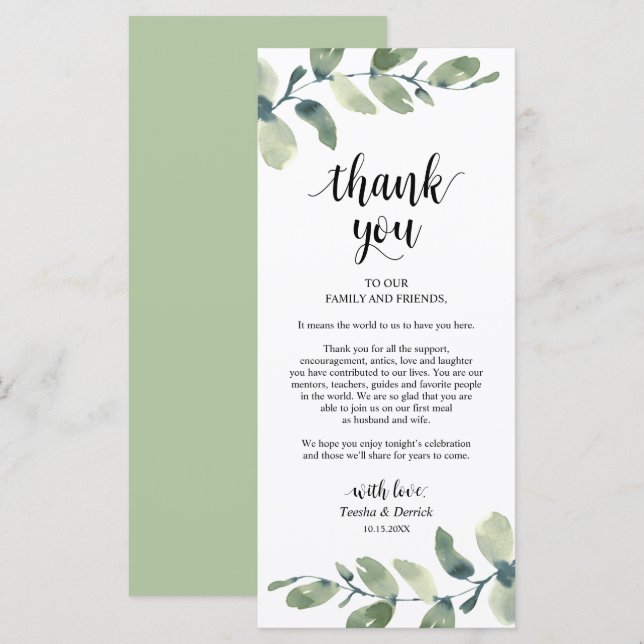 Cartões de agradecimentos de Definição de Lugar Eu (Frente/Verso)