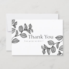 Cartões de agradecimentos de Design de ramificaçõe