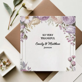 Cartões de agradecimentos de Designer Floral Elega