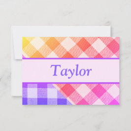 Cartões de agradecimentos de Diagonal Pequeno do P