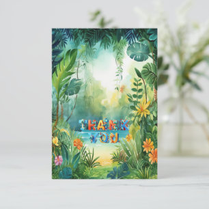 Cartões de agradecimentos de dinossauro bonito