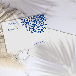 Cartões de agradecimentos De Farinha Azul Whimsica