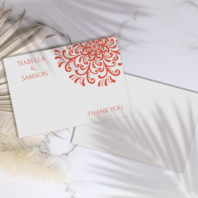 Cartões de agradecimentos de Farinha Vermelho Lara (Criador carregado)