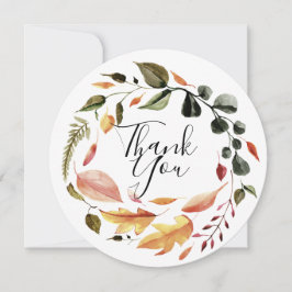 Cartões de agradecimentos de fenda simples deixa a