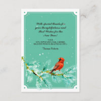 Cartões de agradecimentos de Férias Snowbird