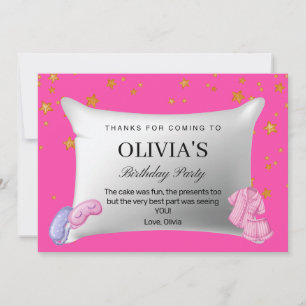 Cartões de agradecimentos de Festa de aniversário