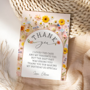 Cartões de agradecimentos de Festa de aniversário