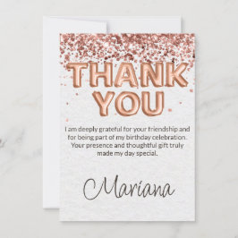 Cartões de agradecimentos de Festa de aniversário 