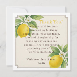 Cartões de agradecimentos de Festa de aniversário