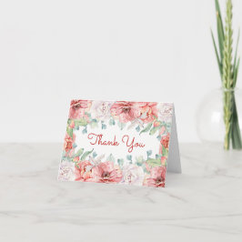 Cartões de agradecimentos de Flor de Aquarela