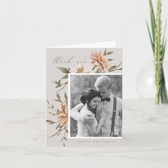 Cartões de agradecimentos de Florais Selvagens (Frente)