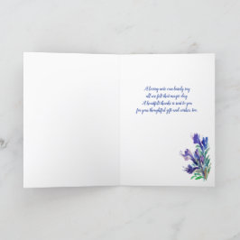 Cartões de agradecimentos de flores de verão