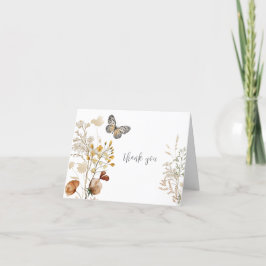 Cartões de agradecimentos de Flores Selvagens de A
