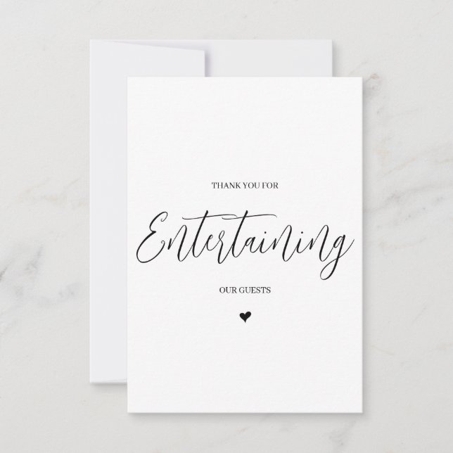 Cartões de agradecimentos de fornecedor de casamen (Frente)