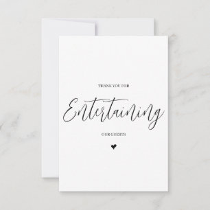 Cartões de agradecimentos de fornecedor de casamen