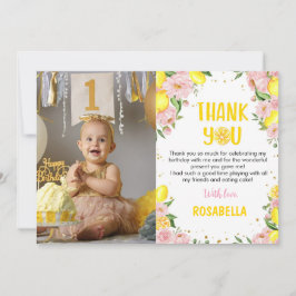 Cartões de agradecimentos de Foto de Aniversário d