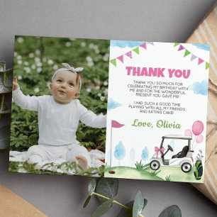 Cartões de agradecimentos de Foto de Aniversário d
