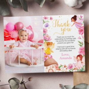 Cartões de agradecimentos de Foto de Aniversário d