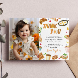 Cartões de agradecimentos de Foto de Aniversário d