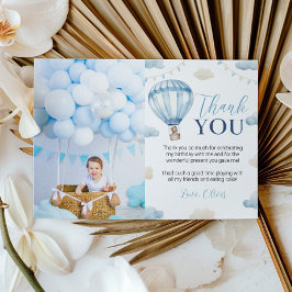 Cartões de agradecimentos de Foto de Aniversário d