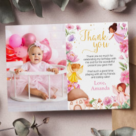 Cartões de agradecimentos de Foto de Aniversário d