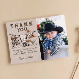 Cartões de agradecimentos de Foto de Aniversário d