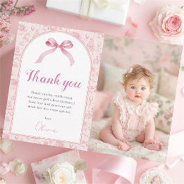 Cartões de agradecimentos de Foto de Aniversário d