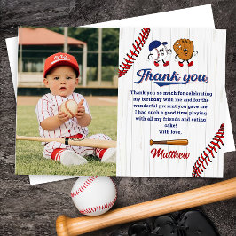 Cartões de agradecimentos de Foto de Aniversário d