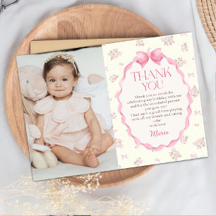 Cartões de agradecimentos de Foto de Aniversário d