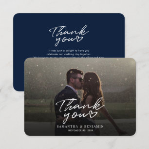 Cartões de agradecimentos de Foto de Casamento de 