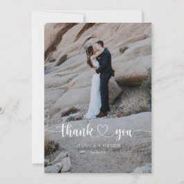 Cartões de agradecimentos de Foto de Casamento de 