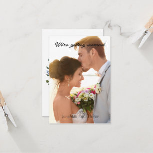 Cartões de agradecimentos de Foto de Casamento de