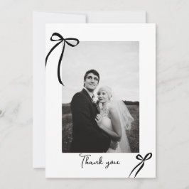 Cartões de agradecimentos de Foto de Casamento do