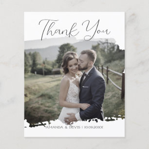 CARTÕES DE AGRADECIMENTOS de Foto de Casamento do 