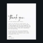 CARTÕES DE AGRADECIMENTOS de Foto de Casamento do<br><div class="desc">Este eterno,  romântico,  apresenta um roteiro moderno emparelhado com texto ousado. Por favor,  entre em contato comigo se precisar de ajuda com este design.</div>