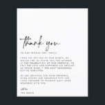 CARTÕES DE AGRADECIMENTOS de Foto de Casamento do<br><div class="desc">Este eterno,  romântico,  apresenta um roteiro moderno emparelhado com texto ousado. Por favor,  entre em contato comigo se precisar de ajuda com este design.</div>