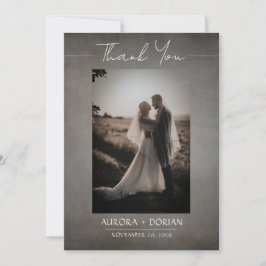 Cartões de agradecimentos de Foto de Casamento Mín