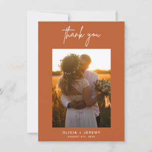Cartões de agradecimentos de Foto de Casamento Min
