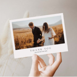 Cartões de agradecimentos de Foto de Casamento Min