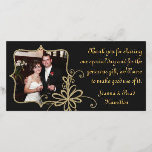 Cartões de agradecimentos de Foto de Casamento Pre