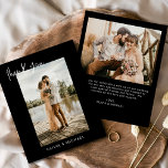 Cartões de agradecimentos de Foto de Casamento Pre<br><div class="desc">Elevem a vossa gratidão com as nossas elegantes cartas de agradecimento que incluem a escrita moderna e a vossa fotografia favorita do casamento. Essas cartas oferecem um na moda e design minimalista que complementa perfeitamente qualquer estética de casamento. Personalize-os com uma mensagem sincera de apreço para transmitir seus obrigados aos...</div>