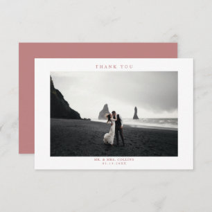 Cartões de agradecimentos de Foto de Casamento Ros