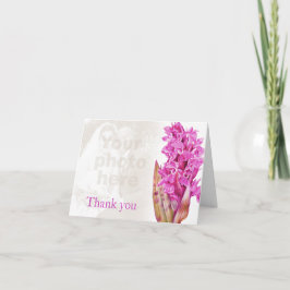 Cartões de agradecimentos de foto de casamento ros