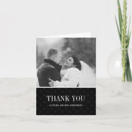 Cartões de agradecimentos de Foto de Casamento Sim