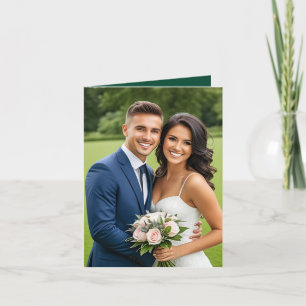 Cartões de agradecimentos de Foto de Casamento Tea