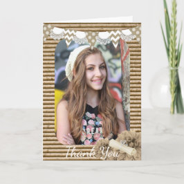 Cartões de agradecimentos de Foto de Graduação