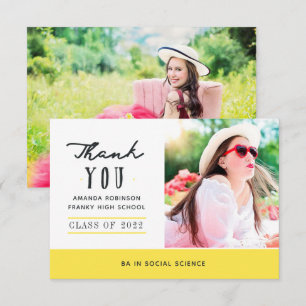 Cartões de agradecimentos de Foto de Graduação Ama