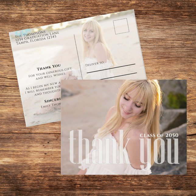 Cartões de agradecimentos de Foto de Graduação Per (Criador carregado)