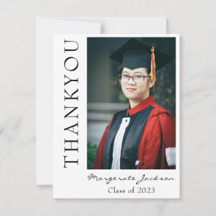 Cartões de agradecimentos de Foto de Script e Grad